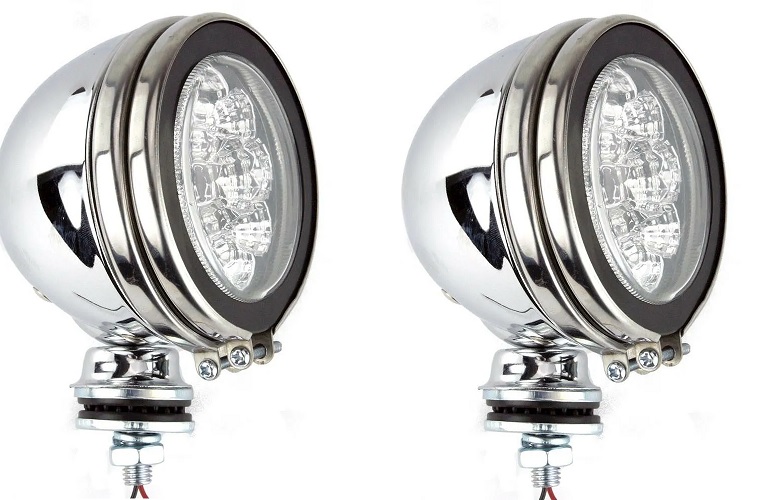 Longue portée chromée (LED 100mm) NMS5591 pièces Austin Mini